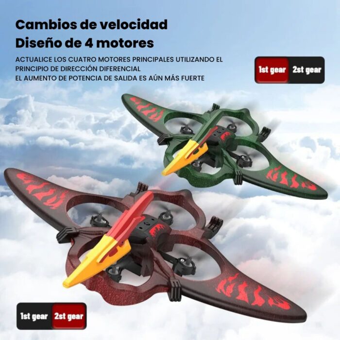 Drone Avion Dinosaurio Piruetas ToySky CSJ55682 - Imagen 5