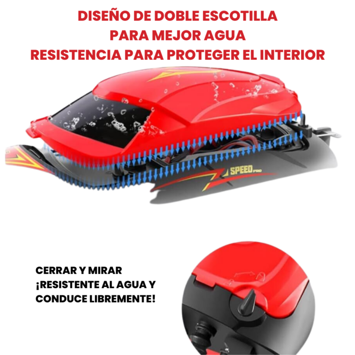 Lancha Deportiva Alta Velocidad 35 Km/h Control Remoto Brushless - Imagen 7