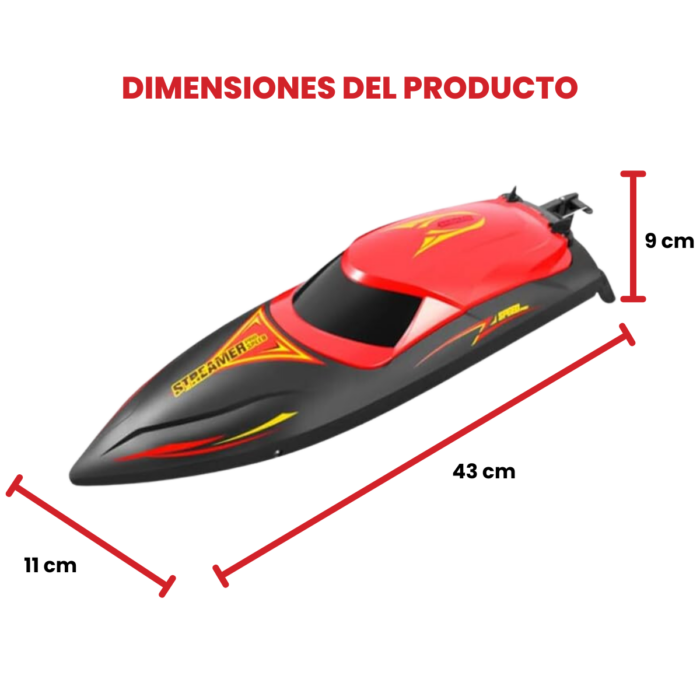 Lancha Deportiva Alta Velocidad 35 Km/h Control Remoto Brushless - Imagen 8